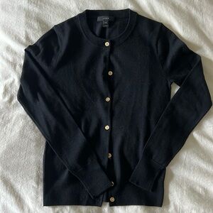 J.CREW JACKIE CARDIGAN IN BLACK